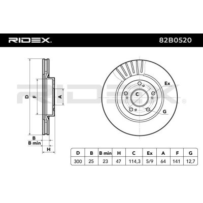 Tarcza hamulcowa RIDEX 82B0520 82B0520 - foto 4