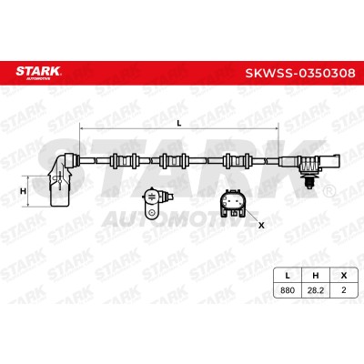 Czujnik ABS Stark SKWSS-0350308 SKWSS-0350308 - foto 6