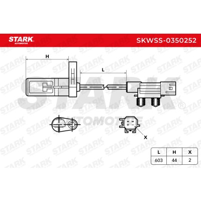 Czujnik ABS Stark SKWSS-0350252 SKWSS-0350252 - foto 5