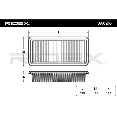 Filtr Powietrza RIDEX 8A0216 8A0216 - foto 9