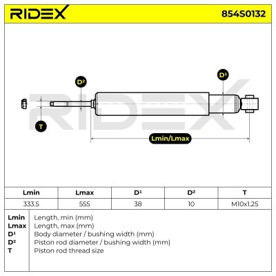 Amortyzator RIDEX 854S0132 854S0132 - foto 8