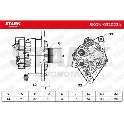 Alternator Stark SKGN-0320234 SKGN-0320234 - foto 7