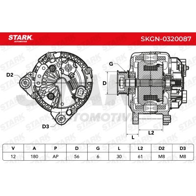 Alternator Stark SKGN-0320087 SKGN-0320087 - foto 6
