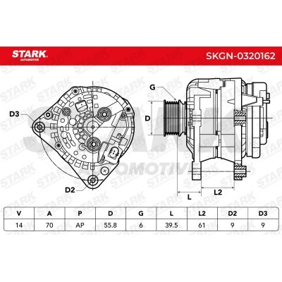 Alternator Stark SKGN-0320162 SKGN-0320162 - foto 5