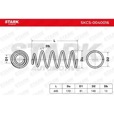 Sprężyna Zawieszenia Stark SKCS-0040016 SKCS-0040016 - foto 6