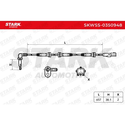 Czujnik ABS Stark SKWSS-0350948 SKWSS-0350948 - foto 6