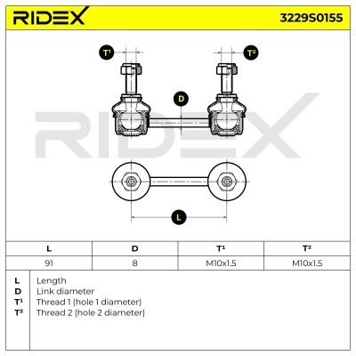 Łącznik Stabilizatora RIDEX 3229S0155 3229S0155 - foto 5