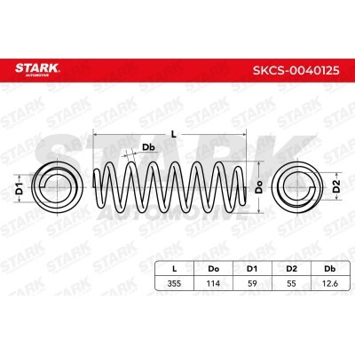 Sprężyna Zawieszenia Stark SKCS-0040125 SKCS-0040125 - foto 6
