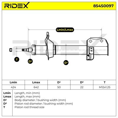 Amortyzator RIDEX 854S0097 854S0097 - foto 8