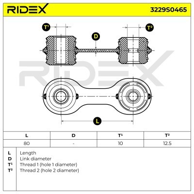 Łącznik Stabilizatora RIDEX 3229S0465 3229S0465 - foto 5