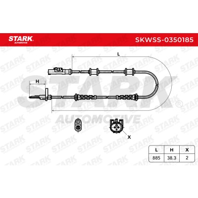 Czujnik ABS Stark SKWSS-0350185 SKWSS-0350185 - foto 5