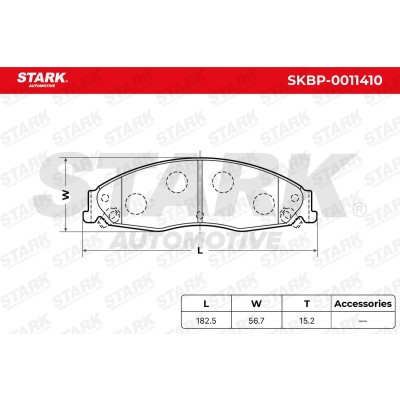 Klocki hamulcowe Stark SKBP-0011410 SKBP-0011410 - foto 5