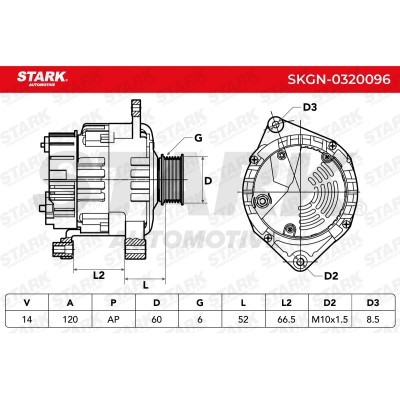 Alternator Stark SKGN-0320096 SKGN-0320096 - foto 5