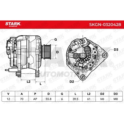 Alternator Stark SKGN-0320428 SKGN-0320428 - foto 5