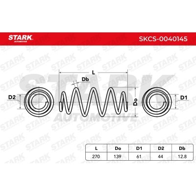 Sprężyna Zawieszenia Stark SKCS-0040145 SKCS-0040145 - foto 3