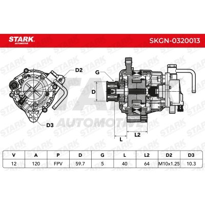 Alternator Stark SKGN-0320013 SKGN-0320013 - foto 6