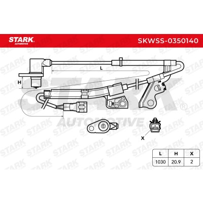 Czujnik ABS Stark SKWSS-0350140 SKWSS-0350140 - foto 5