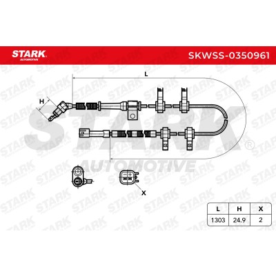 Czujnik ABS Stark SKWSS-0350961 SKWSS-0350961 - foto 6