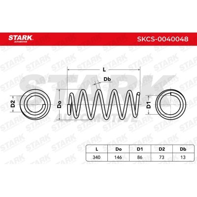 Sprężyna Zawieszenia Stark SKCS-0040048 SKCS-0040048 - foto 6