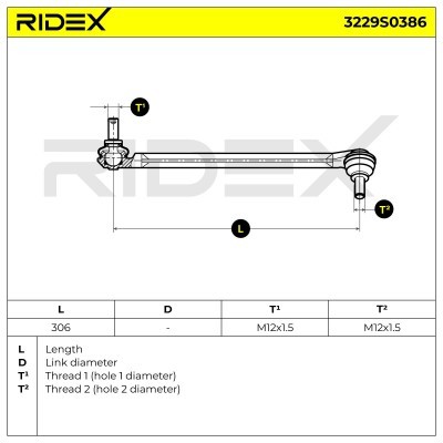 Łącznik Stabilizatora RIDEX 3229S0386 3229S0386 - foto 6