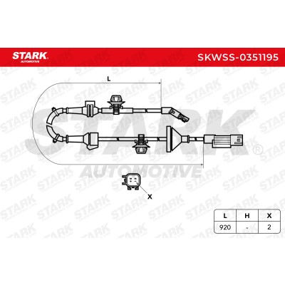 Czujnik ABS Stark SKWSS-0351195 SKWSS-0351195 - foto 6