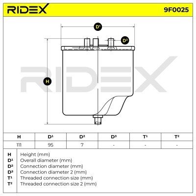 Filtr Paliwa RIDEX 9F0025 9F0025 - foto 5