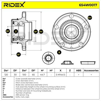 Łożysko Koła RIDEX 654W0017 654W0017 - foto 5