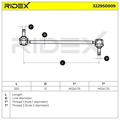 Łącznik Stabilizatora RIDEX 3229S0009 3229S0009 - foto 6