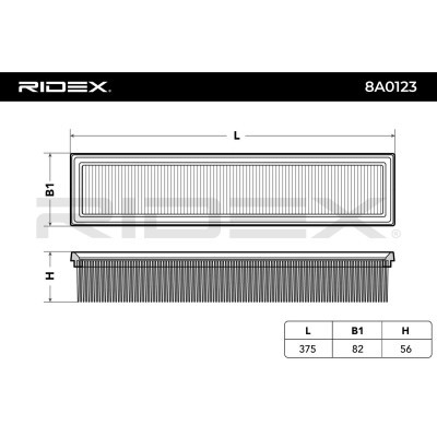 Filtr Powietrza RIDEX 8A0123 8A0123 - foto 6