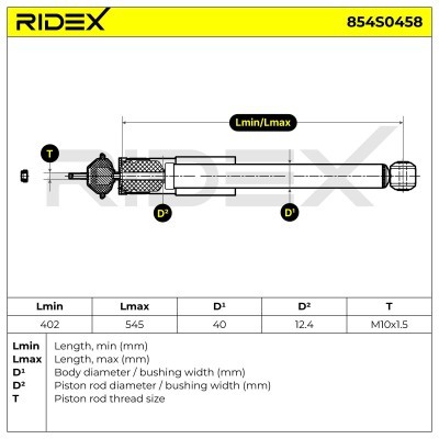 Amortyzator RIDEX 854S0458 854S0458 - foto 6