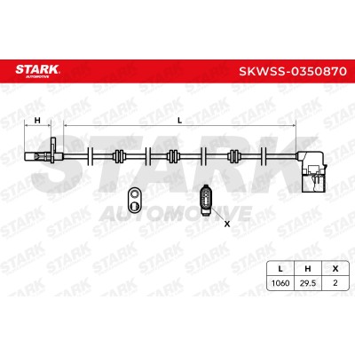 Czujnik ABS Stark SKWSS-0350870 SKWSS-0350870 - foto 6