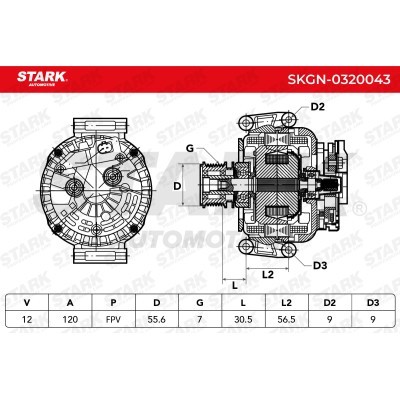 Alternator Stark SKGN-0320043 SKGN-0320043 - foto 7