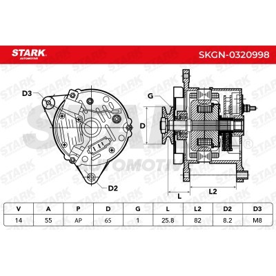 Alternator Stark SKGN-0320998 SKGN-0320998 - foto 5