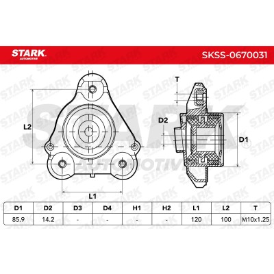 Mocowanie Amortyzatora Stark SKSS-0670031 SKSS-0670031 - foto 4