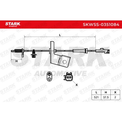 Czujnik ABS Stark SKWSS-0351084 SKWSS-0351084 - foto 6