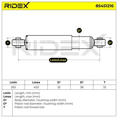 Amortyzator RIDEX 854S1216 854S1216 - foto 10