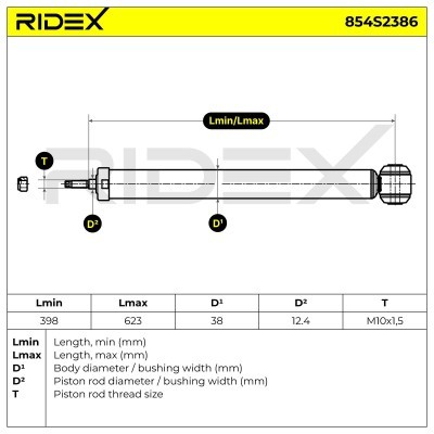 Amortyzator RIDEX 854S2386 854S2386 - foto 8