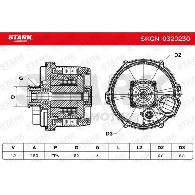 Alternator Stark SKGN-0320230 SKGN-0320230 - foto 7