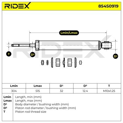 Amortyzator RIDEX 854S0919 854S0919 - foto 10