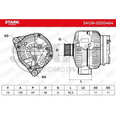 Alternator Stark SKGN-0320464 SKGN-0320464 - foto 7