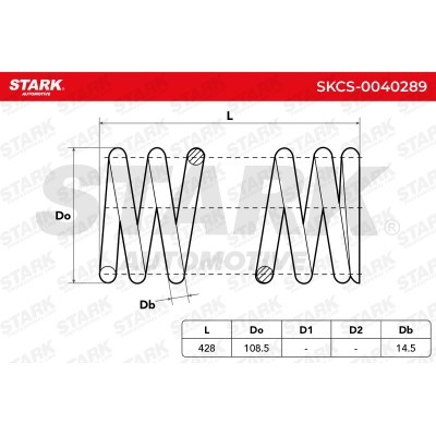 Sprężyna Zawieszenia Stark SKCS-0040289 SKCS-0040289 - foto 6