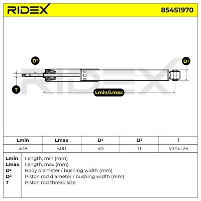 Amortyzator RIDEX 854S1970 854S1970 - foto 8