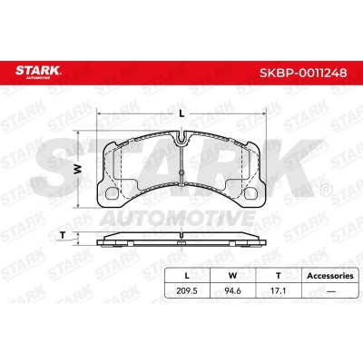 Klocki hamulcowe Stark SKBP-0011248 SKBP-0011248 - foto 3