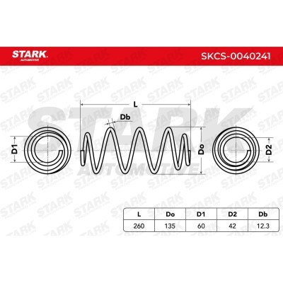 Sprężyna Zawieszenia Stark SKCS-0040241 SKCS-0040241 - foto 6