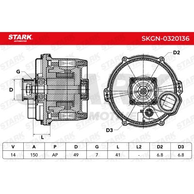 Alternator Stark SKGN-0320136 SKGN-0320136 - foto 5