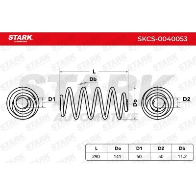 Sprężyna Zawieszenia Stark SKCS-0040053 SKCS-0040053 - foto 5