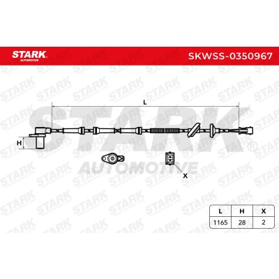 Czujnik ABS Stark SKWSS-0350967 SKWSS-0350967 - foto 6