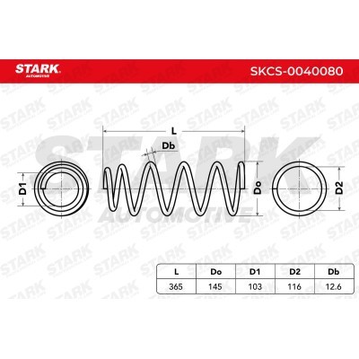 Sprężyna Zawieszenia Stark SKCS-0040080 SKCS-0040080 - foto 4
