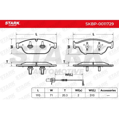 Klocki hamulcowe Stark SKBP-0011729 SKBP-0011729 - foto 5