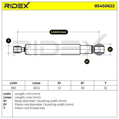 Amortyzator RIDEX 854S0622 854S0622 - foto 7